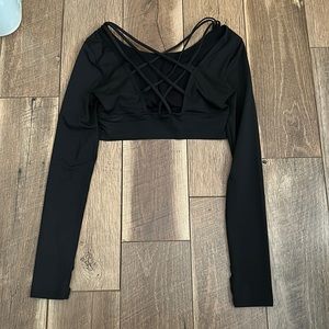 Long sleeve sports bra
